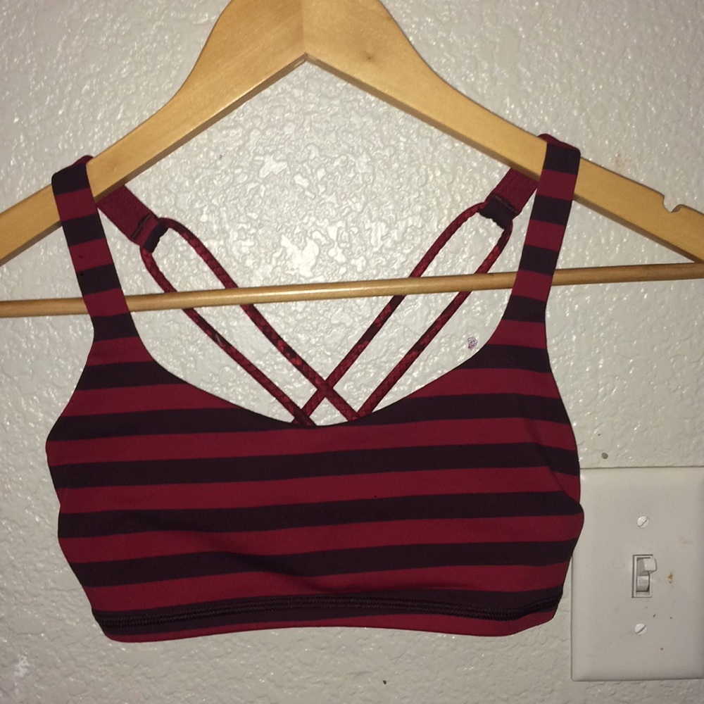 Lululemon striped sports bra size 2